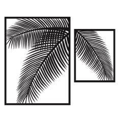 Laser Cut Fern Frame Free Vector