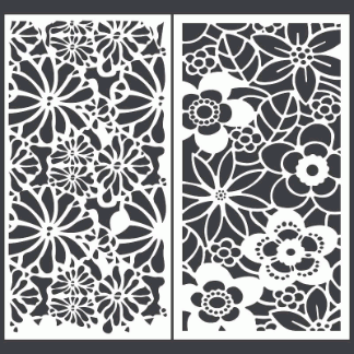 Floral Patterns For Laser And CNC Cutting Free Vector