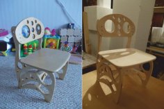 Baby Chair Laser Cut CNC Router Plans Free Vector
