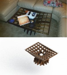 Living Room Table Laser Cut Free Vector