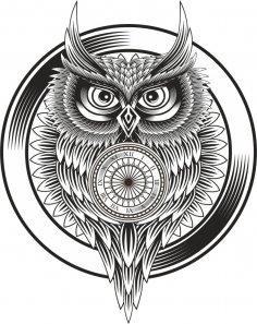 Owl Clock Ornament Free Vector