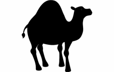 Camel Silhouette vector dxf File