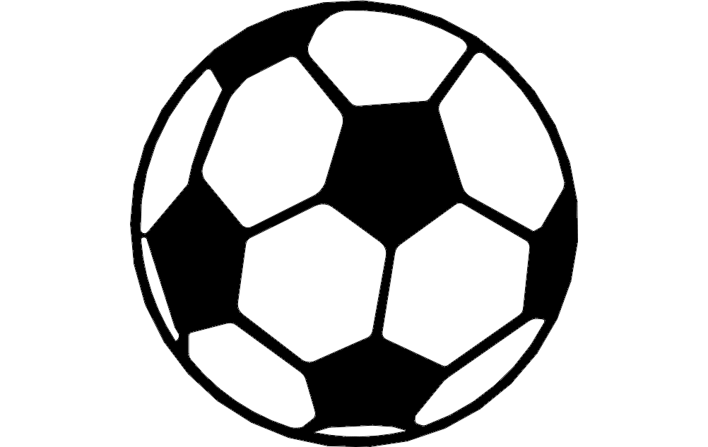 Soccer Ball dxf File Free Download - 3axis.co