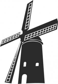 Windmill Free Vector