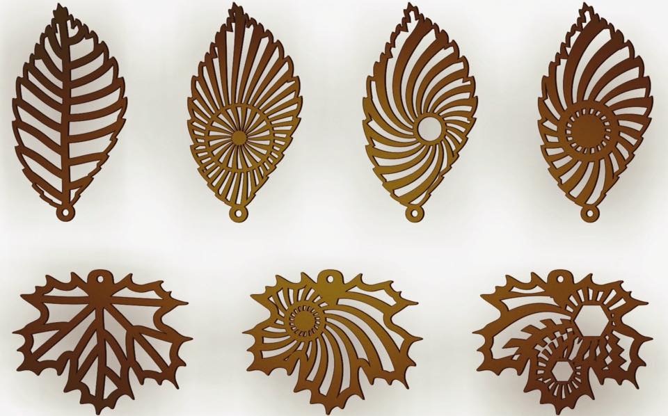 Laser Cut Earrings Free Vector cdr Download 3axis.co