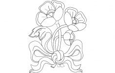 Flowers 8 dxf File