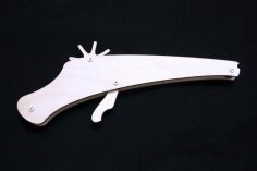 Laser Cut Rubber Band Gun 3mm DXF File