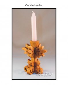 Candle Holder Scroll Saw Plans PDF File