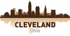 Cleveland Skyline Free Vector