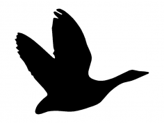 Geese Silhouette dxf File