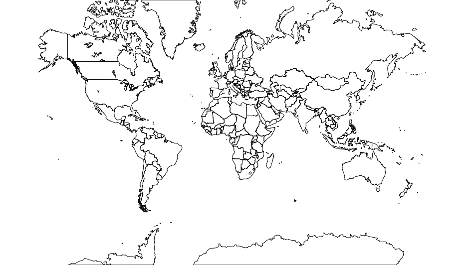 World map detailed dxf File Free Download - 3axis.co