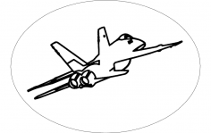 F-18 Aircraft dxf File