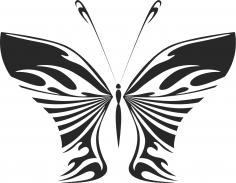 Butterfly Wall decal Free Vector