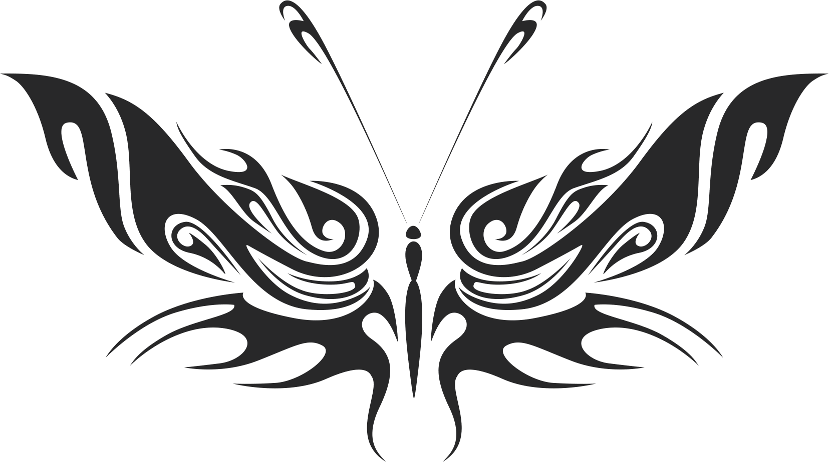 Download Tribal Butterfly Vector Art 34 DXF File Free Download ...
