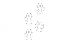 Wolf Tracks dxf File