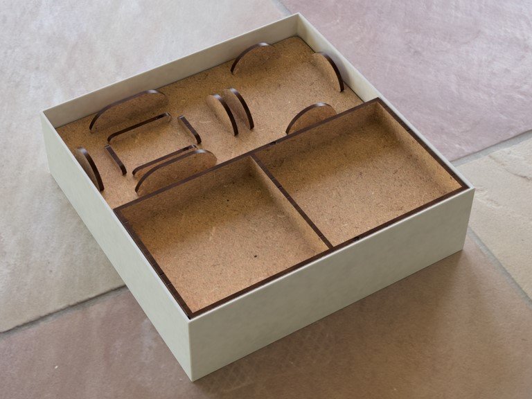 Laser Cut Incan Gold Gem Holder SVG File Free Download - 3axis.co - 3D model önizlemesi