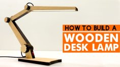 Laser Cut 7 Watt Wooden Desk Lamp