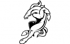 Denver Broncos Logo dxf File