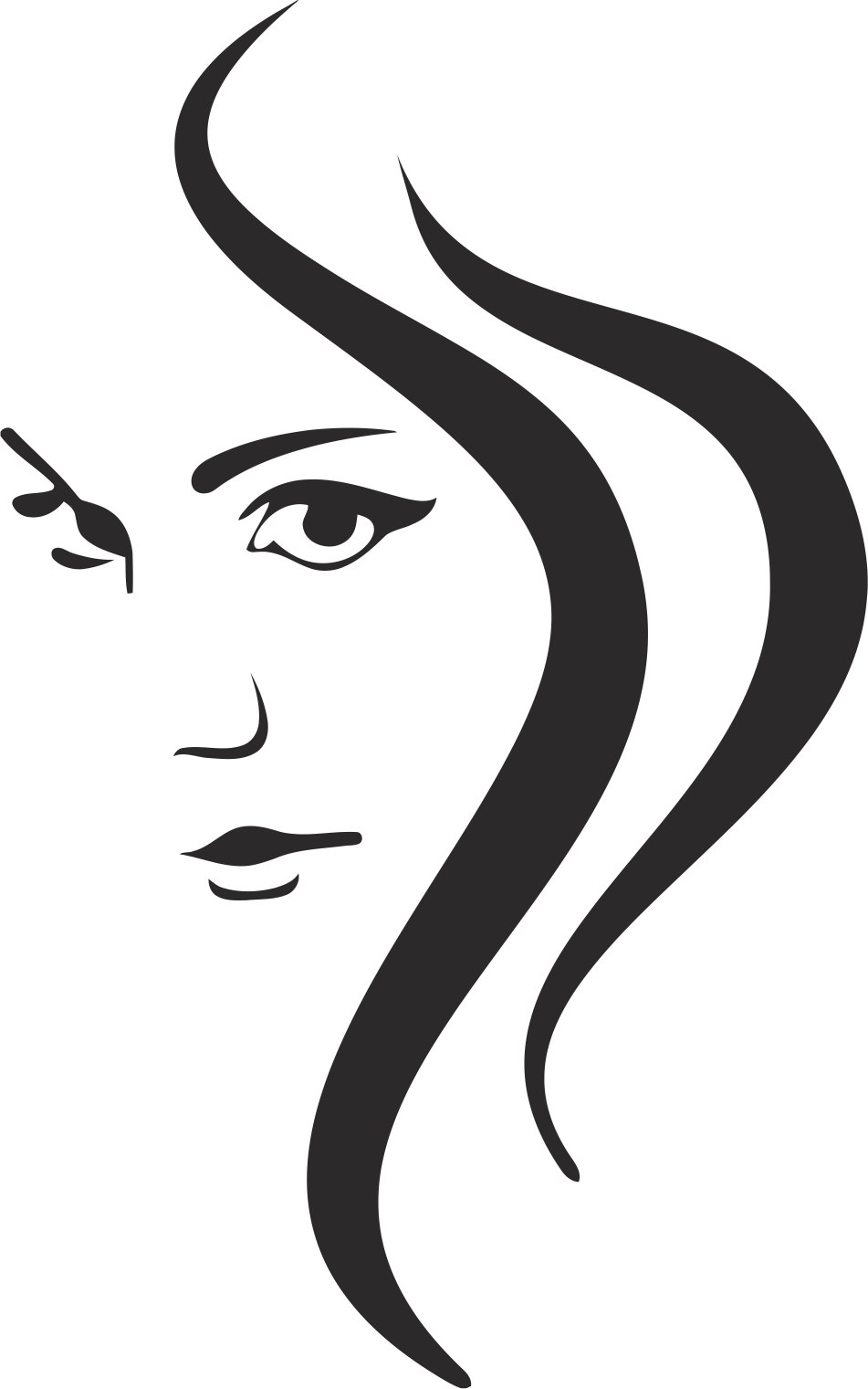 Woman Face Silhouette Free Vector : Free Vector Silhouette File Page 4 ...