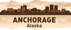 Anchorage Skyline Free Vector