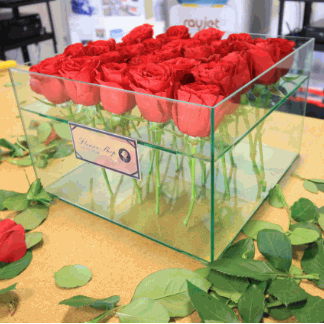 Laser Cut Acrylic Flower Box Free Vector
