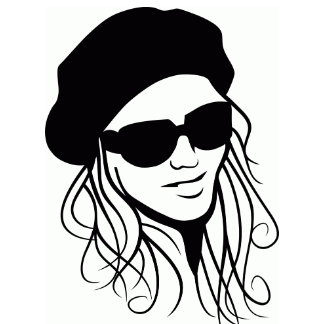 Young Woman With Glasses Free Vector