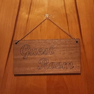 Laser Cut Guest Room Door Sign SVG File