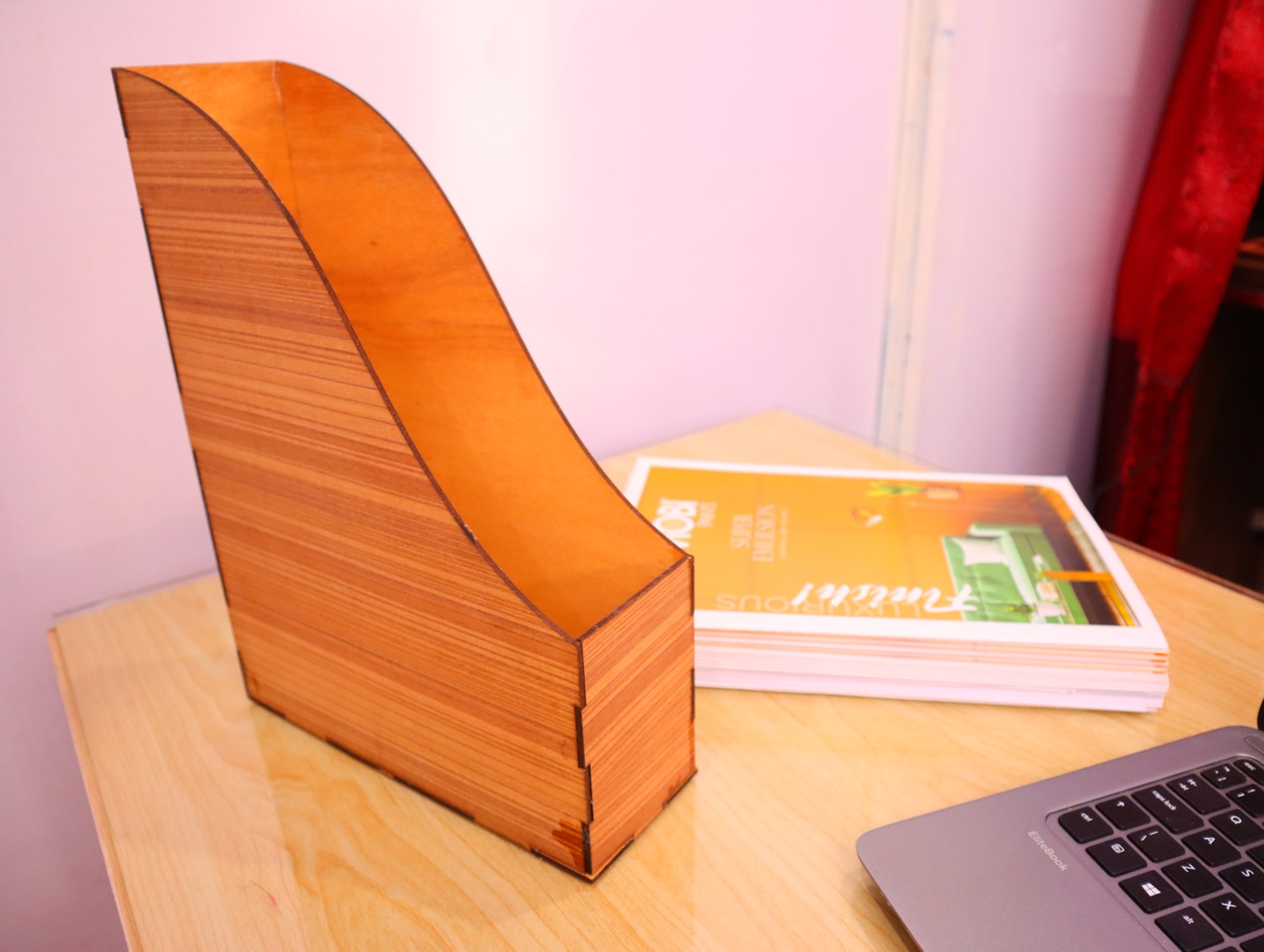 Laser Cut Magazine Rack 3mm SVG DXF CDR AI PDF Free Download - 3axis.co