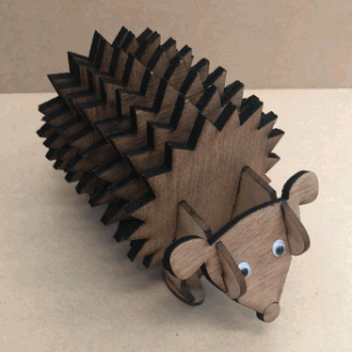 Laser Cut Wood Hedgehog Coasters SVG File