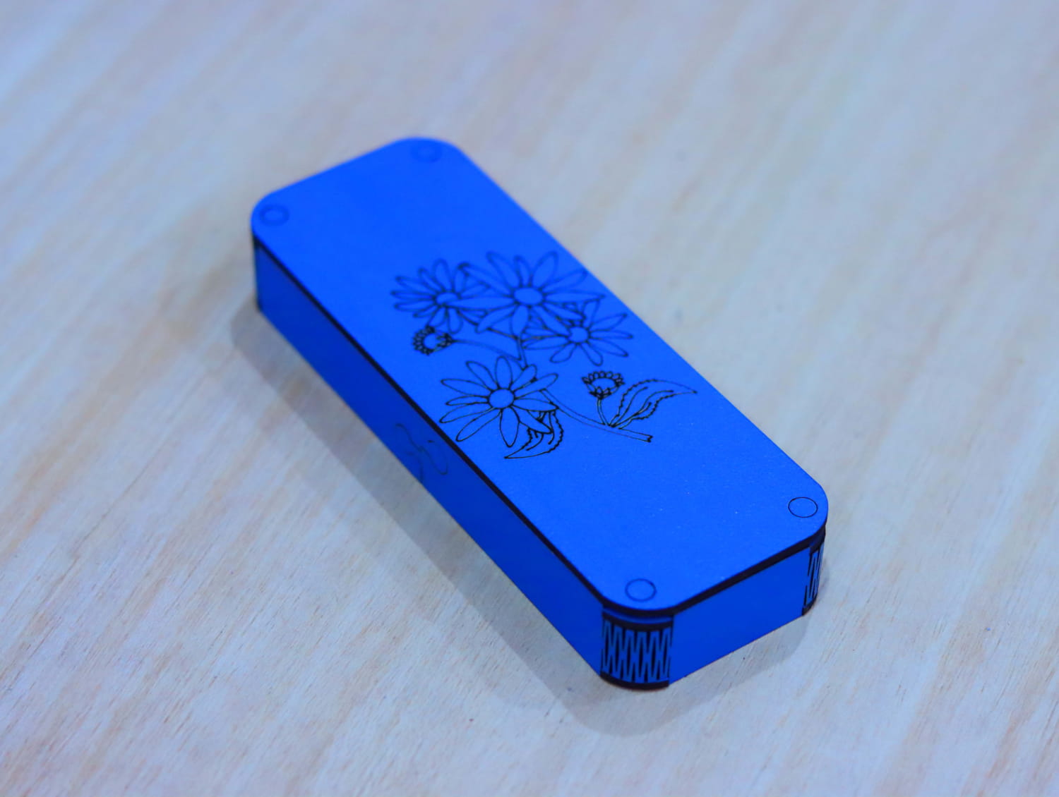 Laser Cut Snap Lid Box SVG DXF CDR AI PDF Free Download - 3axis.co - 3D model önizlemesi