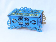 Laser Cut Wood Jewellery Box Free Vector