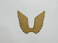 Laser Cut Angel Wings Wood Cutout Shape Free Vector