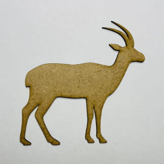 Laser Cut Wood Antelope Craft Shape Cutout Free Vector
