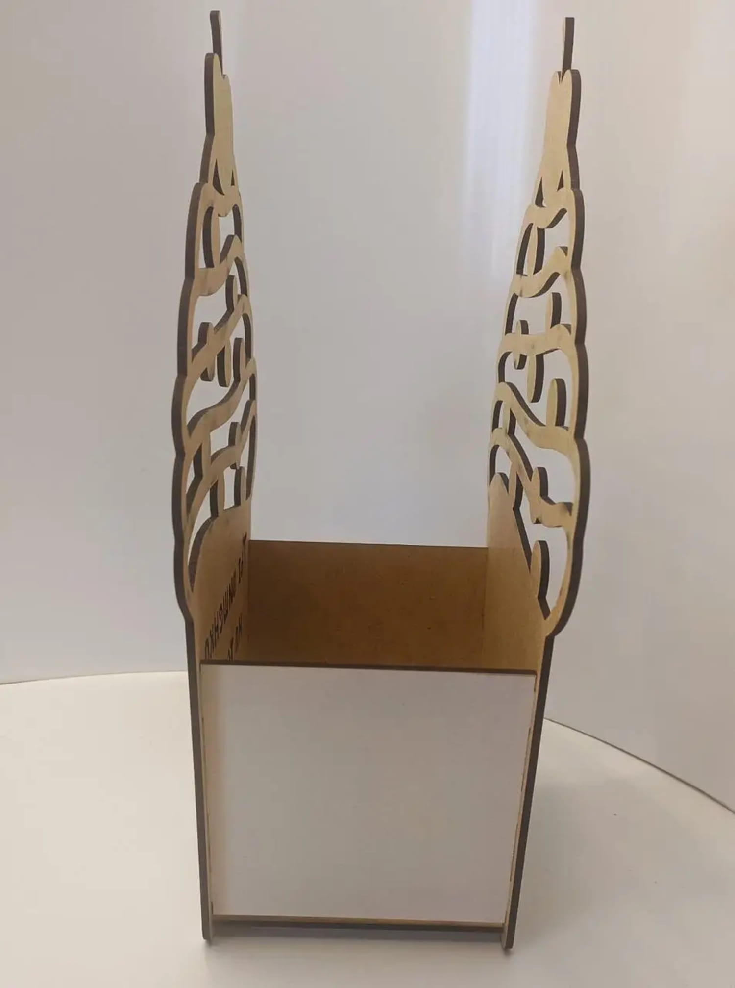 Laser Cut Cupcake Shaped Gift Box Basket Free Vector