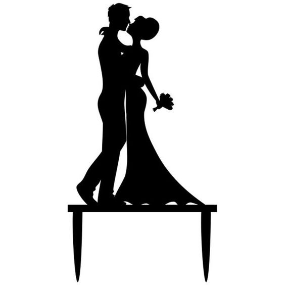 Laser Cut Wedding Cake Topper Bride And Groom Silhouette Cake Decorations Free Vector Cdr Download 3axis Co