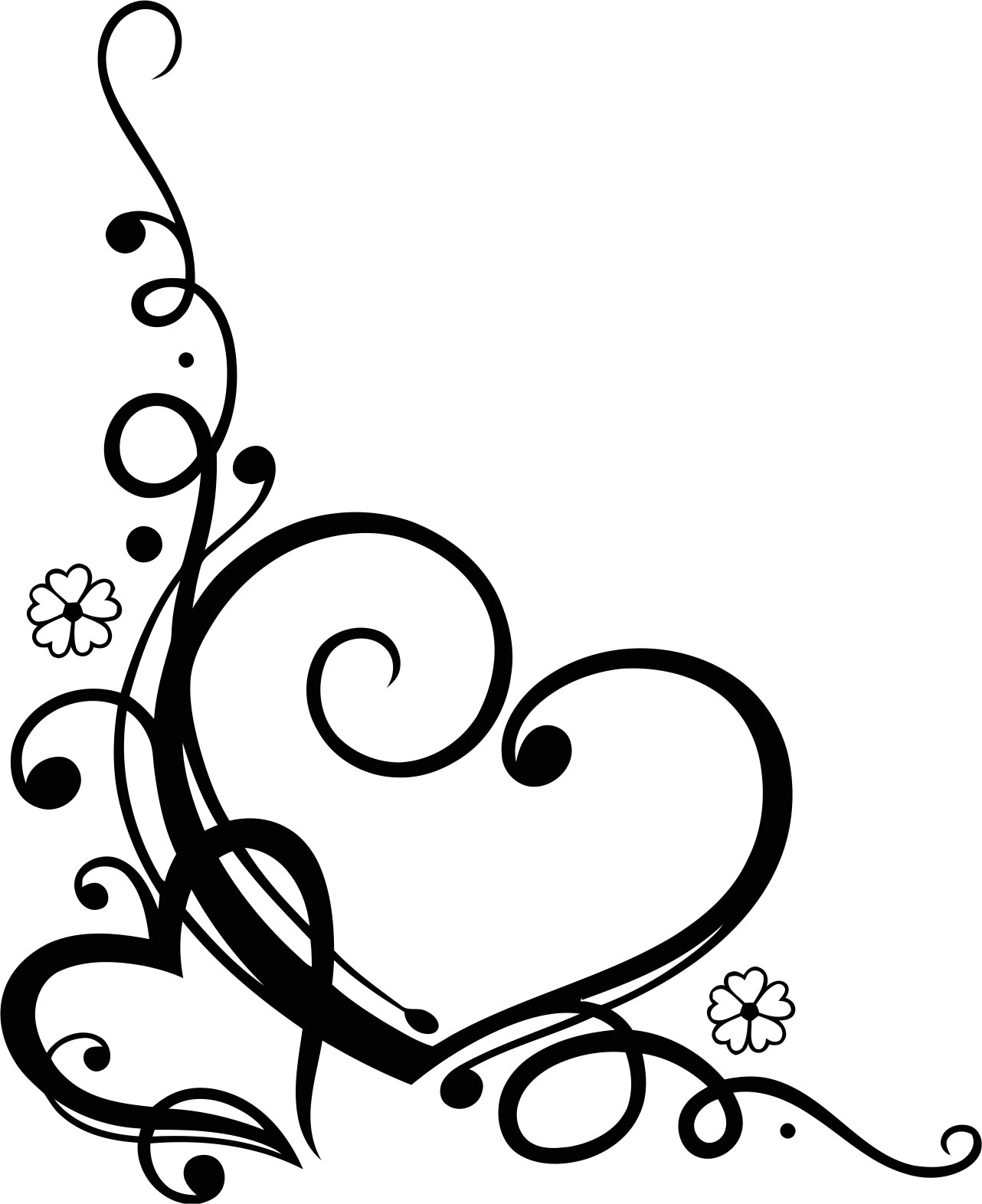 Download Love Heart Floral Vector Free Vector cdr Download - 3axis.co