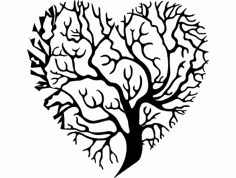 Tree Heart dxf File