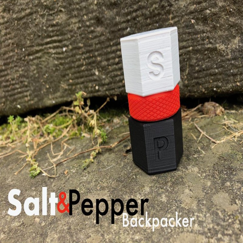 Salt & Pepper Backpacker 3D Printer Model Download Free STL File 3axis.co