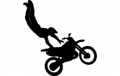 Motorcycle Stunt dxf File