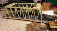 Laser Cut Bolt Action 28mm Truss Bridge SVG File