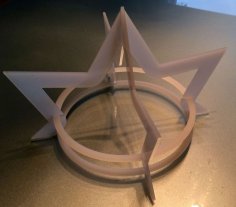 Laser Cut Party Crown DXF File