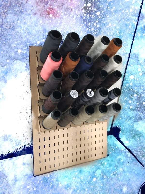 Laser Cut Sewing Spool Rack DXF File Free Download - 3axis.co - 3D model önizlemesi