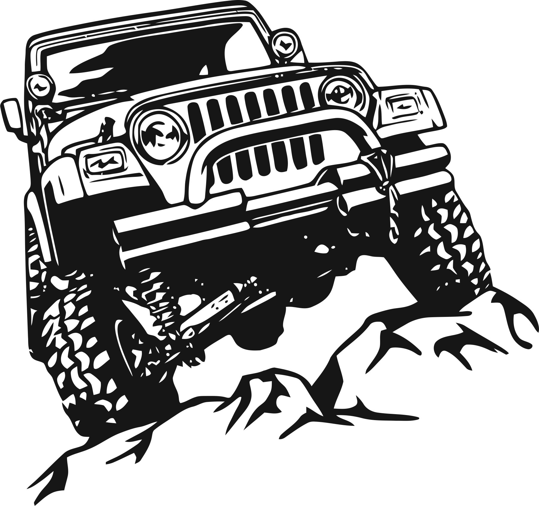 Offroad Sticker (.eps) Free Vector Download 