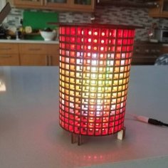 Laser Cut Matrix Lamp SVG File