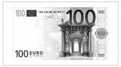 Laser Engraving 100 Euro Note Free Vector