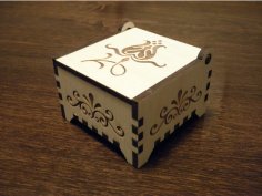 Laser Cut Small Wooden Box Trinket Box DXF File
