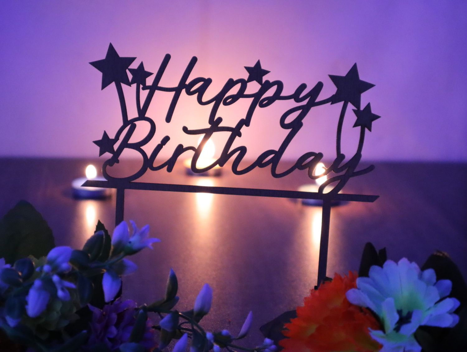 Laser Cut Stars Cake Topper Birthday Party Decor Free Vector