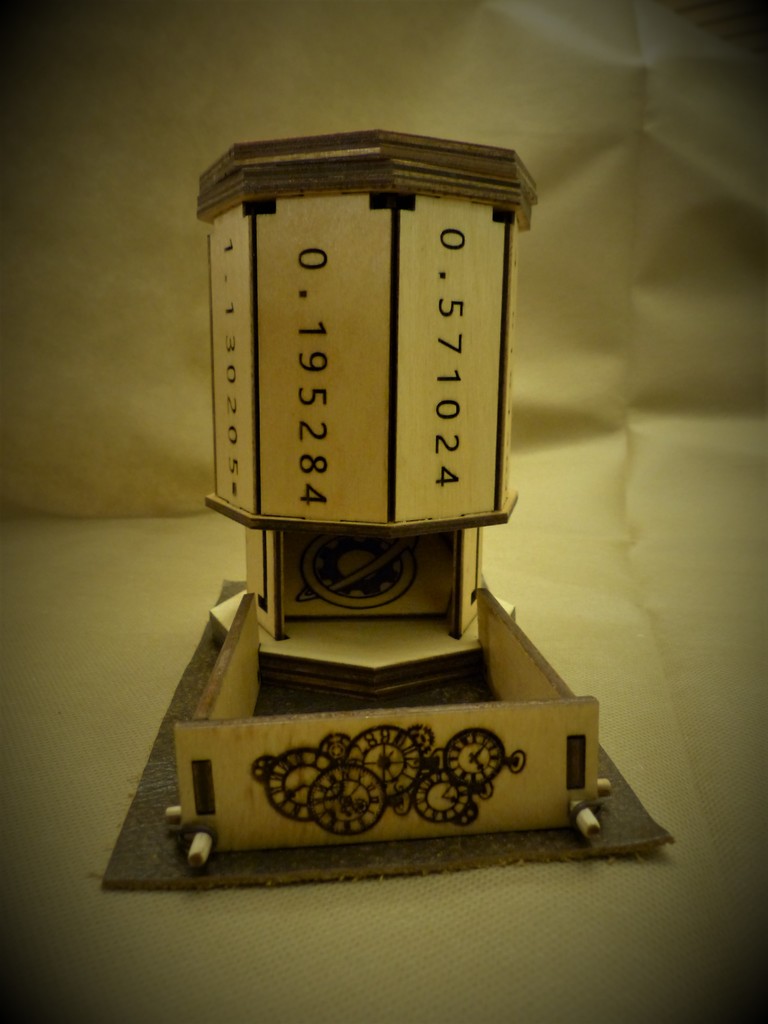 Laser Cut Steins Gate Dice Tower SVG File Free Download 3axis.co