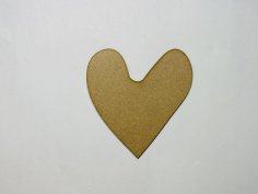 Laser Cut Heart Unfinished Wood Cutout Shape Free Vector