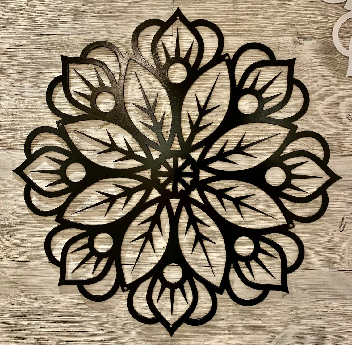 STL file Floral mandala stencil, printable mandala decoration